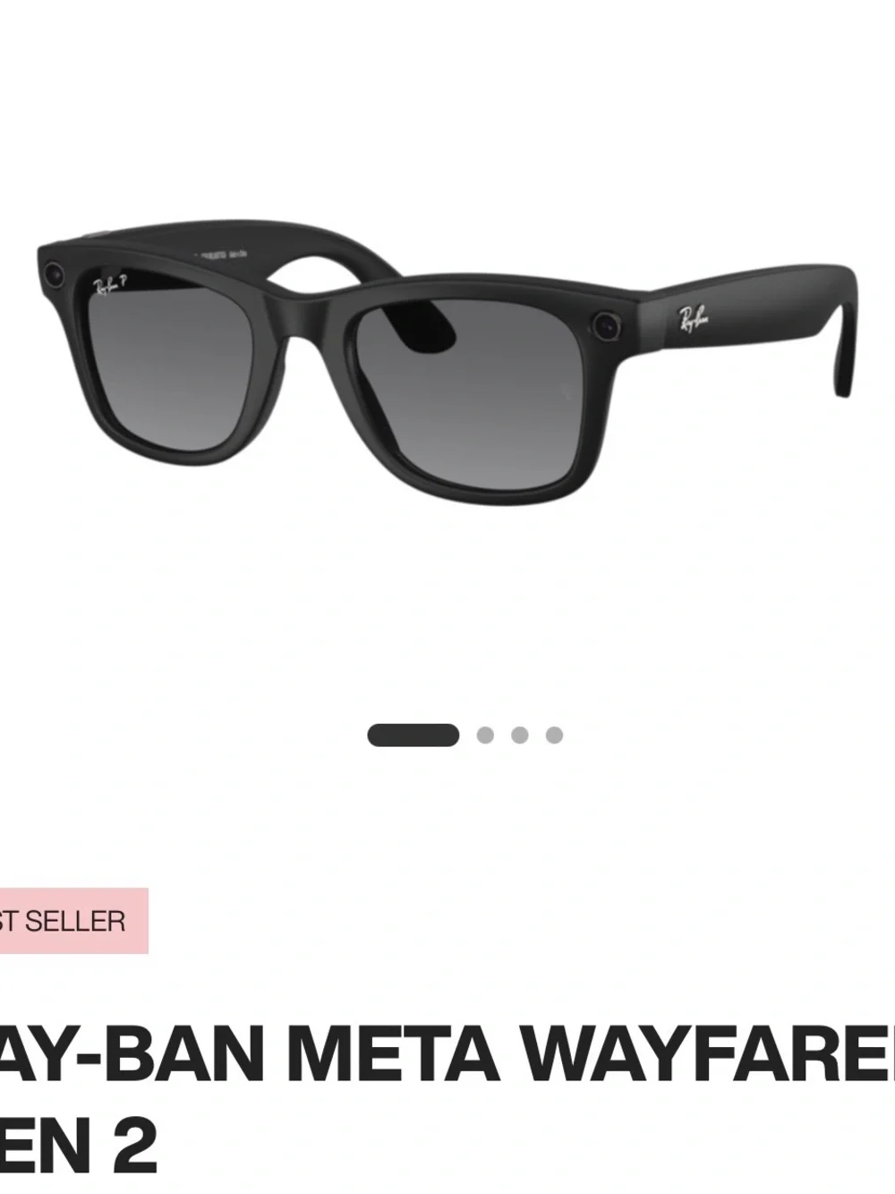 Ray-Ban Shiny Black Frames with Graphite Green Transitions